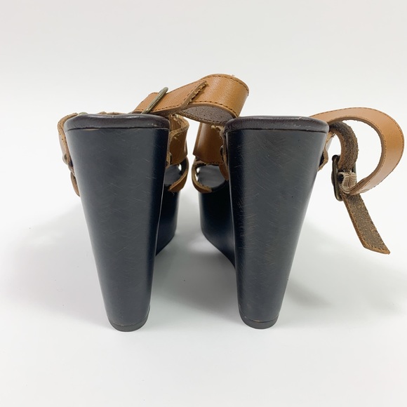 Steve Madden Leather High Wedge With Platform - Picture 4 of 7